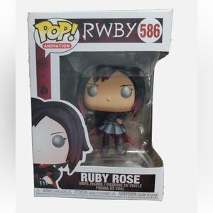 Funko Pop RWBY Ruby Rose #586 Animation Figure Scythe Weapon Toy
